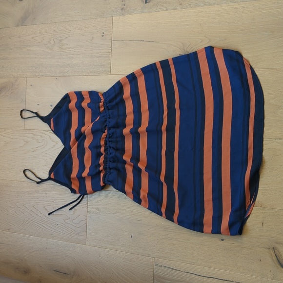 Babaton Casimir Dress in blue and orange stripes Size XXS - Picture 3 of 6